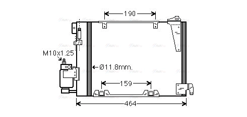 Condenser, air conditioning (OLA5250D)