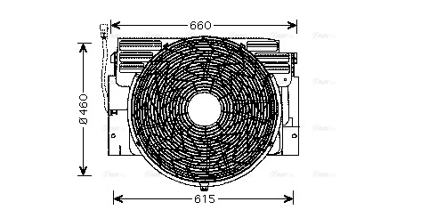 Fan, engine cooling (BW7517)