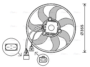 Fan, engine cooling (VN7534)