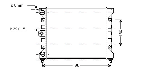 Radiator, engine cooling (VNA2039)