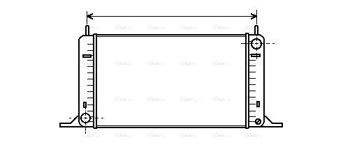 Radiator, engine cooling (FD2096)