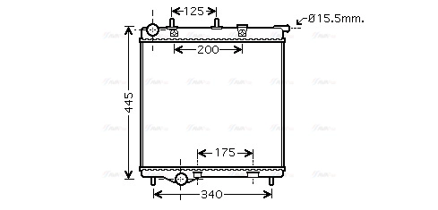 Radiator, engine cooling (PE2288)