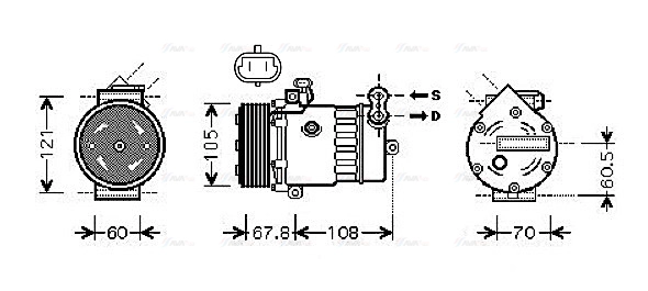 Compressor, air conditioning (OLAK477)