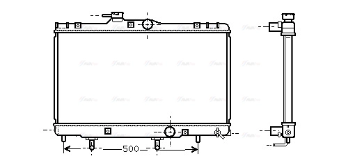 Radiator, engine cooling (TO2156)