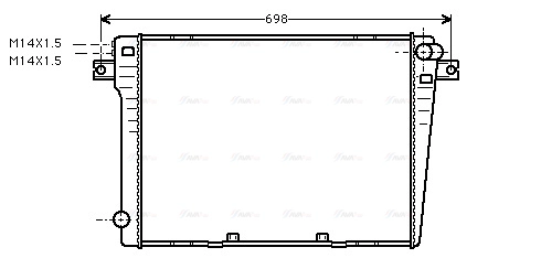 Radiator, engine cooling (BW2057)