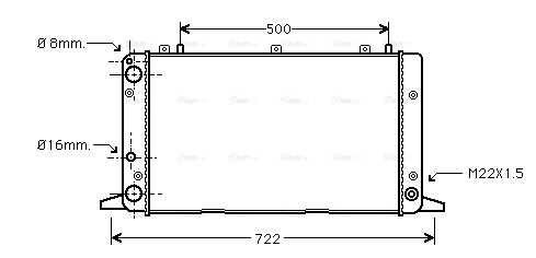 Radiator, engine cooling (AIA2047)