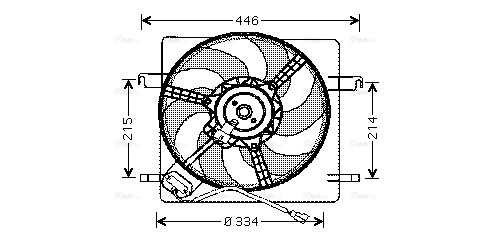 Fan, engine cooling (FD7515)