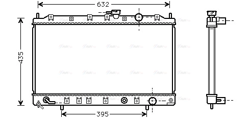 Radiator, engine cooling (MT2129)