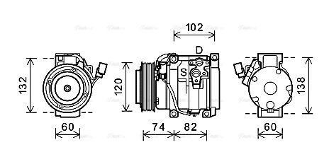 Compressor, air conditioning (TOK636)