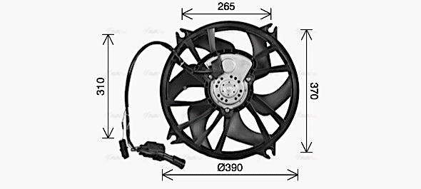 Fan, engine cooling (CN7556)