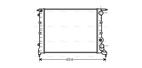 Radiator, engine cooling (RT2043)