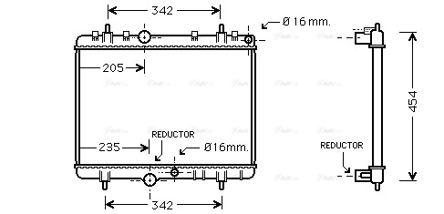 Radiator, engine cooling (PEA2280)