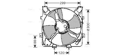 Fan, engine cooling (HD7522)