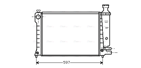Radiator, engine cooling (CN2036)