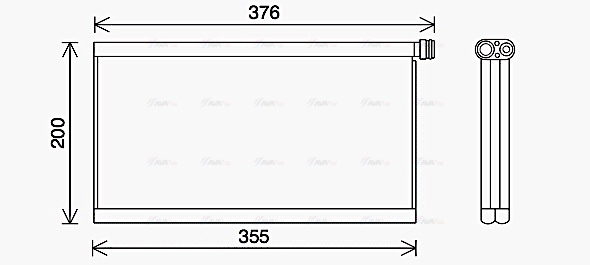 Evaporator, air conditioning (SCV061)