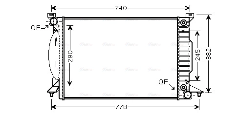 Radiator, engine cooling (AI2207)