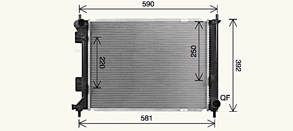 Radiator, engine cooling (KA2328)