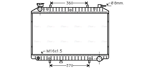 Radiator, engine cooling (DNA2173)