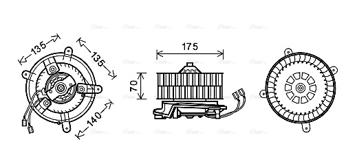Interior Blower (MS8609)