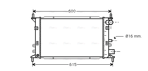 Radiator, engine cooling (FD2148)