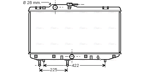 Radiator, engine cooling (TO2151)