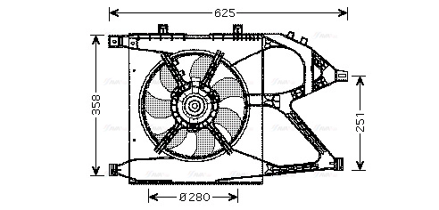 Fan, engine cooling (OL7517)