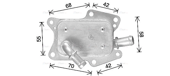 Oil Cooler, engine oil (MS3750)