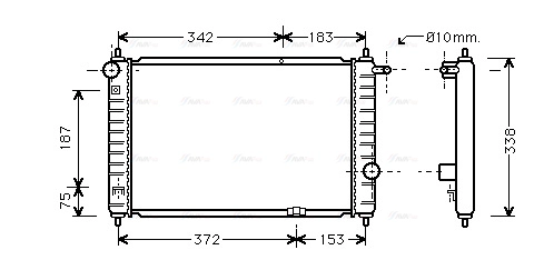 Radiator, engine cooling (DWA2007)