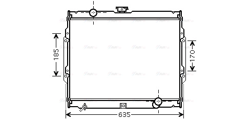 Radiator, engine cooling (HY2108)