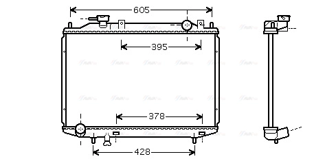 Radiator, engine cooling (MZ2181)