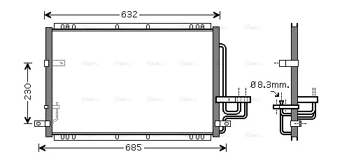 Condenser, air conditioning (KA5092)