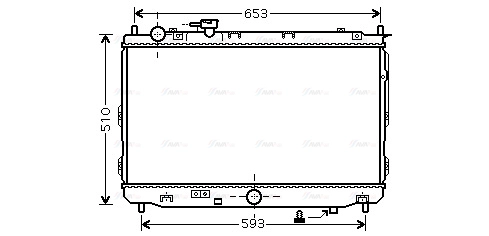 Radiator, engine cooling (KA2070)