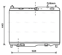 Radiator, engine cooling (FD2442)