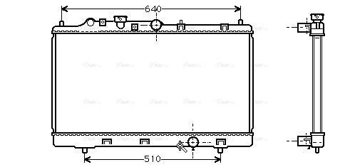 Radiator, engine cooling (MZ2153)