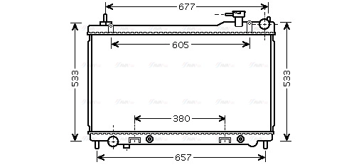 Radiator, engine cooling (DN2304)