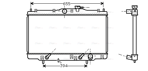Radiator, engine cooling (HD2071)