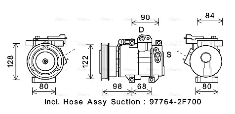Compressor, air conditioning (KAK192)