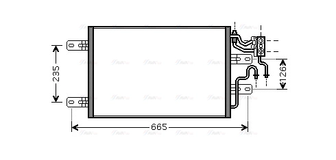 Condenser, air conditioning (OLA5394)