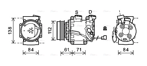 Compressor, air conditioning (HDAK275)