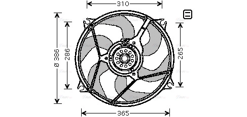 Fan, engine cooling (CN7528)