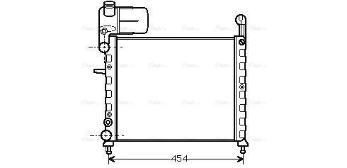 Radiator, engine cooling (FT2100)