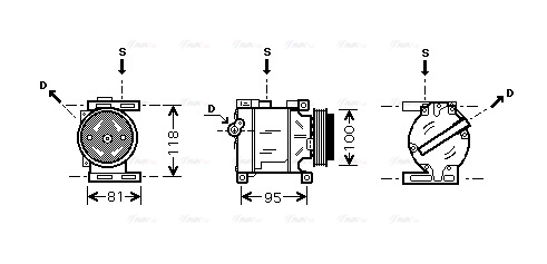 Compressor, air conditioning (FTAK090)
