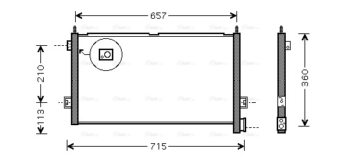 Condenser, air conditioning (VL5027)