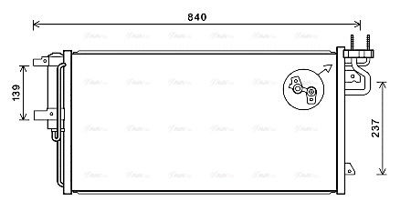 Condenser, air conditioning (FD5617D)