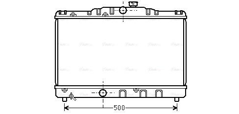 Radiator, engine cooling (TO2115)