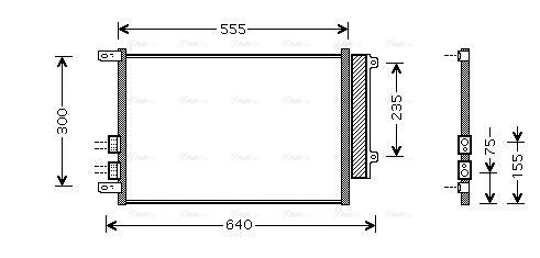 Condenser, air conditioning (ALA5088D)