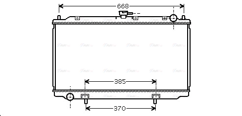 Radiator, engine cooling (DN2220)
