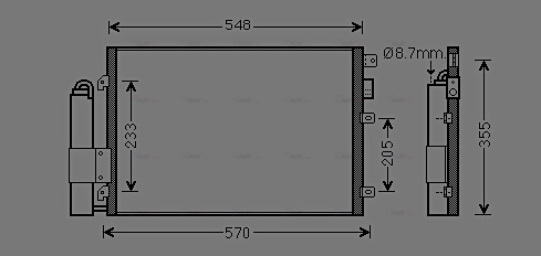 Condenser, air conditioning (RTA5275D)