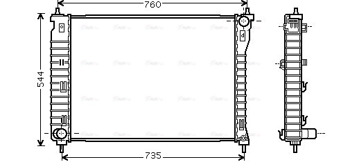 Radiator, engine cooling (CT2034)