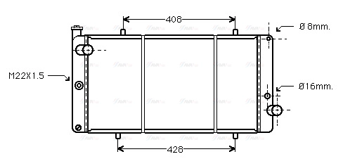 Radiator, engine cooling (PEA2111)